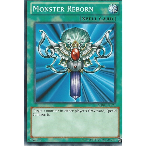 Monster Reborn Common Mint (various set YGLD/SDBE/BP02)