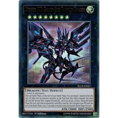 Number 107: Galaxy-Eyes Tachyon Dragon Ultra Rare BLLR-EN067 1st Edition NM