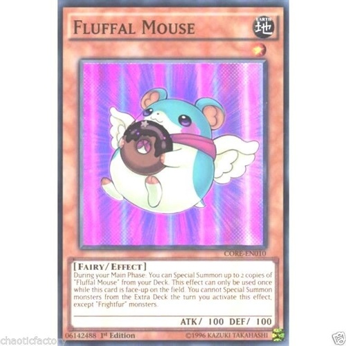 YUGIOH Fluffal Mouse - CORE-EN010 - Super Rare 1st Edition