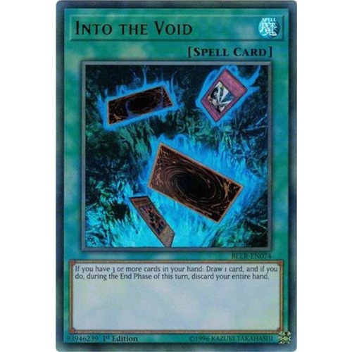 YUGIOH Into the Void Ultra Rare BLLR-EN074 MINT 1st edition