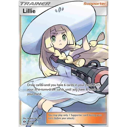POKEMON TCG Lillie - 147/149 - Full Art Ultra Rare - Sun & Moon (Base Set) NM