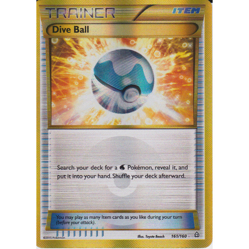 POKEMON TCG Dive Ball - 161/160 - Secret Rare - XY: Primal Clash