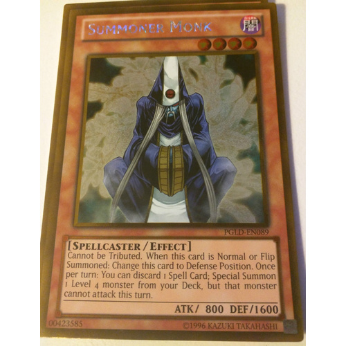 Yu-Gi-Oh Summoner Monk - PGLD-EN089  Mint! GOLD