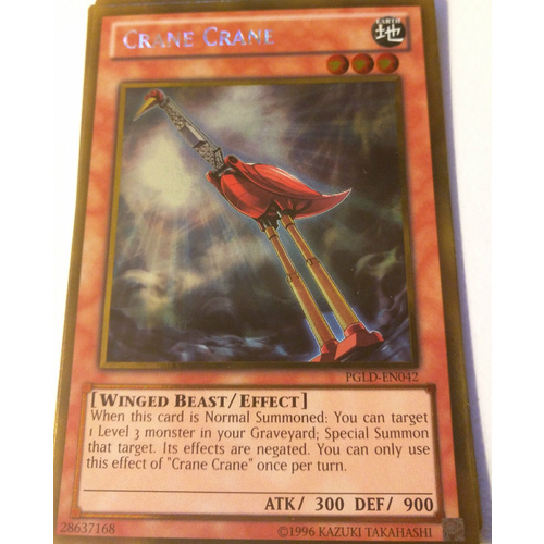 Yu-Gi-Oh Crane Crane - PGLD-EN042 - Gold  mint