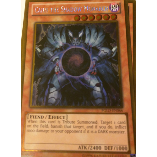 Yu-Gi-Oh Caius the Shadow Monarch PGLD-EN066 Gold Mint