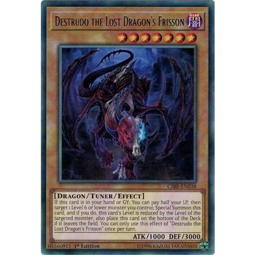 CIBR-EN038 Destrudo the Lost Dragon's Frisson Rare 1st Edition NM