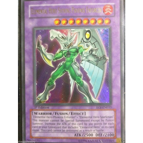 Yugioh Elemental Hero Shining Phoenix Enforcer EOJ-EN033 Ultra Rare 1st Edition