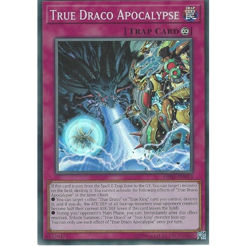 Yugioh True Draco Apocalypse - OP05-EN013 - Super Rare Mint