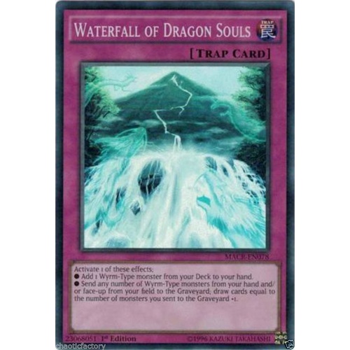 YUGIOH Waterfall of Dragon Souls Super Rare MACR-EN078 MINT