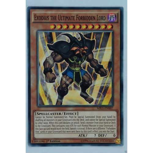 YU-GI-OH! MIL1-EN007 Exodius The Ultimate Forbidden Lord - Common