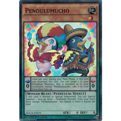 YUGIOH Pendulumucho Super Rare MACR-EN033 MINT