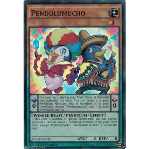 YUGIOH Pendulumucho Super Rare MACR-EN033 MINT