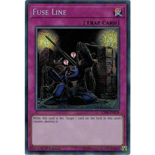 Yugioh CIBR-EN078 Fuse Line Secret Rare 1st Edition In Stock Now! 