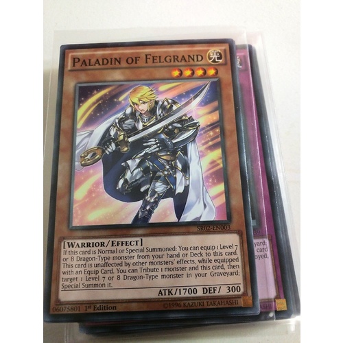 YU-GI-OH! Paladin of Felgrand Common 1st Edition SR02-EN003