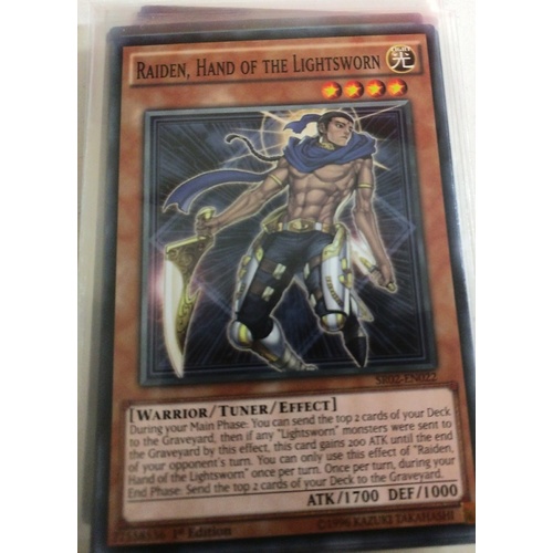 YU-GI-OH! Raiden, Hand of the Lightsworn Common 1st Edition SR02-EN022