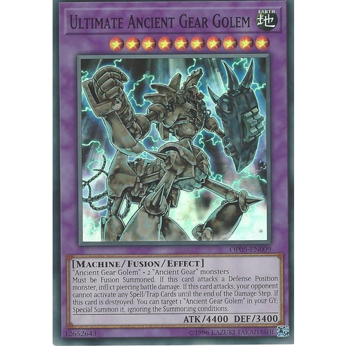 OP05-EN009 Ultimate Ancient Gear Golem Super rare MINT