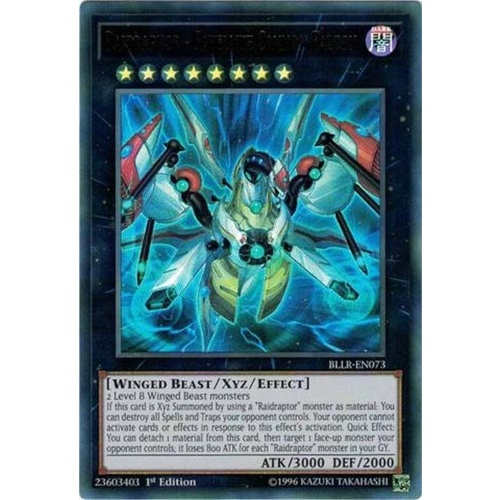 YUGIOH Raidraptor - Satellite Cannon Falcon Ultra Rare BLLR-EN073  1st edition