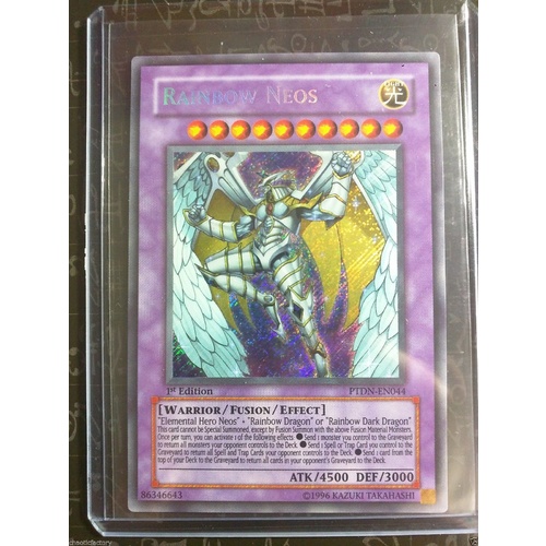 Yugioh 1x Rainbow Neos - PTDN-EN044 - Secret Rare - Phantom Darkness 1st Edition