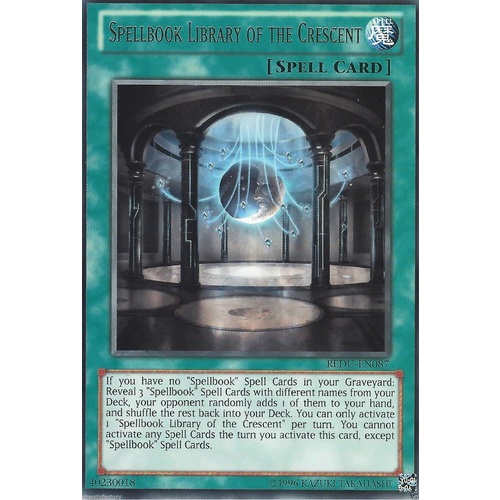 YUGIOH Spellbook Library of the Crescent Rare REDU-EN087
