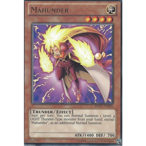 YUGIOH Mahunder - REDU-EN096 - Rare