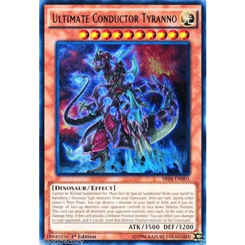 Ultimate Conductor Tyranno Ultra Rare SR04-EN001 1st edition NM