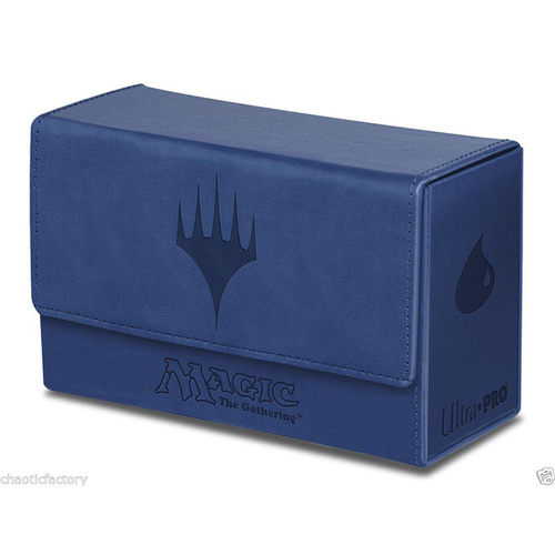 ULTRA PRO Magic: The Gathering - Mana Dual Flip Box Blue Double Deck Box