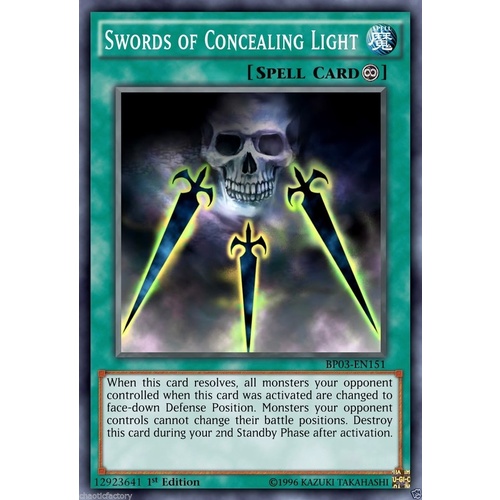 YUGIOH SDMY-EN033 Swords of Concealing Light MINT 1st edition Common SR04-EN026