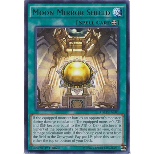 YU-GI-OH! Moon Mirror Shield - CROS-EN081 - Rare 1st Edition