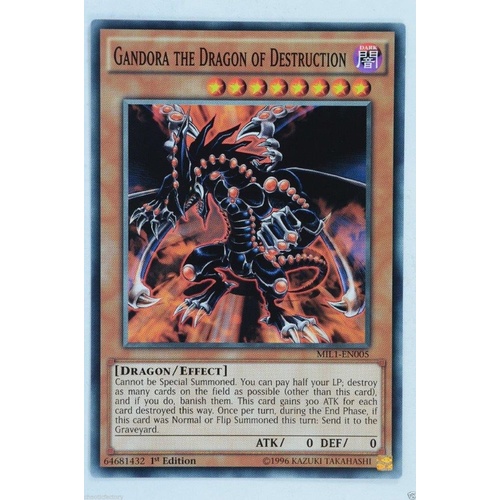 YU-GI-OH! MIL1-EN005 Gandora The Dragon Of Destruction - Common