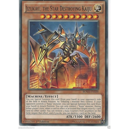 Yugioh Jizukiru, The Star Destroying Kaiju BOSH-EN088/MP16 Rare 1st edition
