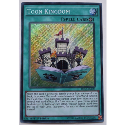 Yugioh Toon Kingdom - DRL2-EN023 - Secret Rare 1st Edition MINT!