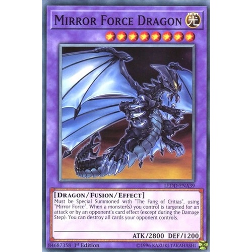 Yugioh LEDD-ENA39 Mirror Force Dragon Common