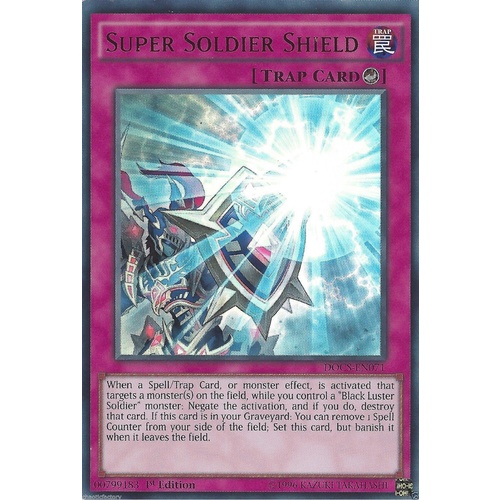 YUGIOH ULTRA RARE DOCS-EN071 SUPER SOLDIER SHIELD 1st edition