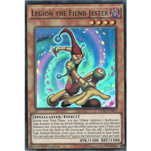 YUGIOH Legion The Fiend Jester - DPBC-EN003 - Super Rare 1st Edition