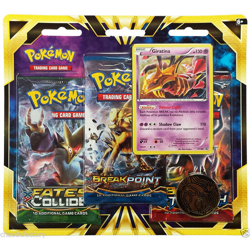 Pokemon TCG XY - Fates Collide 3 Booster Blister Pack Giratina