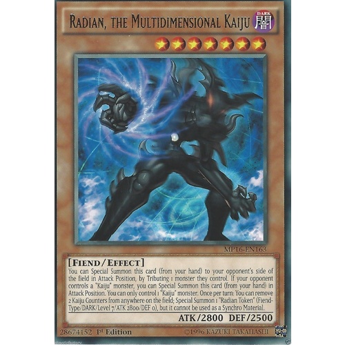 YUGIOH Radian, the Multidimensional Kaiju - MP16-EN163 - Rare 1st Edition