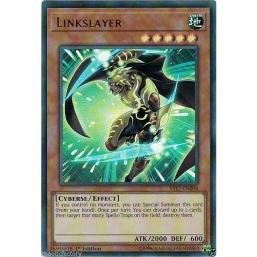 Yugioh YS17-EN004 Linkslayer Ultra rare 1st edition NM