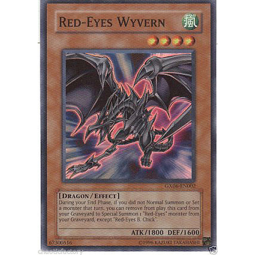 YUGIOH Red Eyes Wyvern [ GX06-EN002 Super Rare ] Super rare MINT PROMO