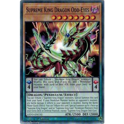 Yugioh LEDD-ENC02 Supreme King Dragon Odd-Eyes Common 