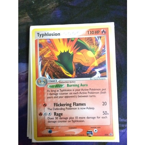 POKEMON Typhlosion - 034 - Holo Rare Pokemon Promo Cards