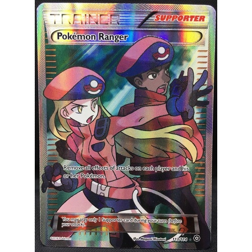 POKEMON TCG Pokemon Ranger - 113/114 - Full Art Ultra Rare - XY Steam Siege
