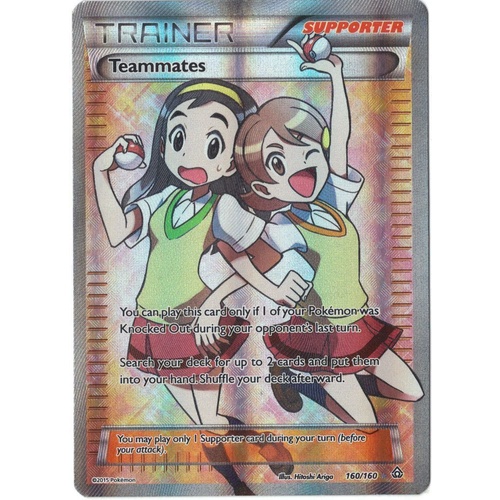 POKEMON TCG Teammates - 160/160 - Full Art Ultra Rare - XY: Primal Clash