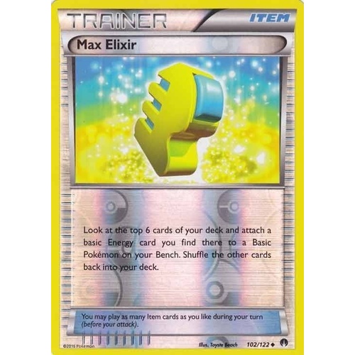 POKEMON TCG Max Elixir - 102/122 - Uncommon Reverse Holo - XY: Breakpoint