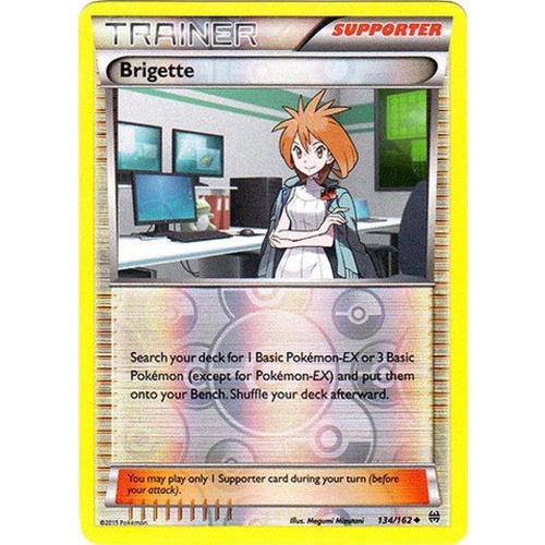 POKEMON TCG Brigette - 134/162 - Uncommon Reverse Holo - XY: Breakthrough