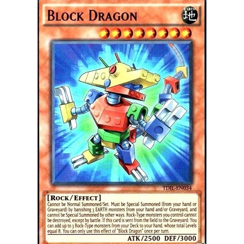 Yugioh Block Dragon TDIL-EN034 Ultra Rare Near Mint 
