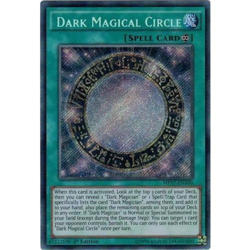 Yugioh MP17-EN100 Dark Magical Circle Secret rare 1st Edition NM
