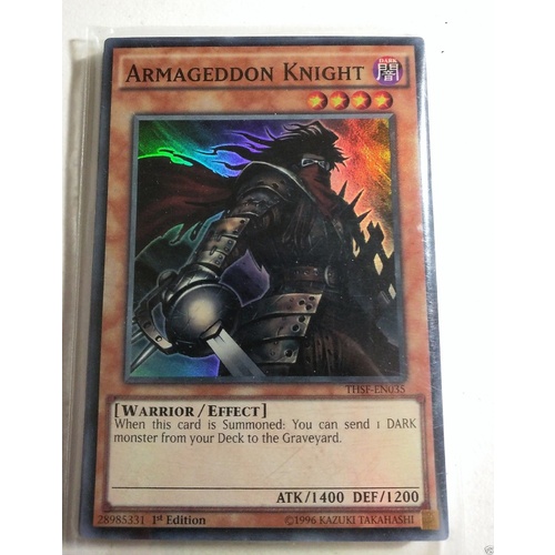 YU-GI-OH Armageddon Knight Super Rare THSF-EN035