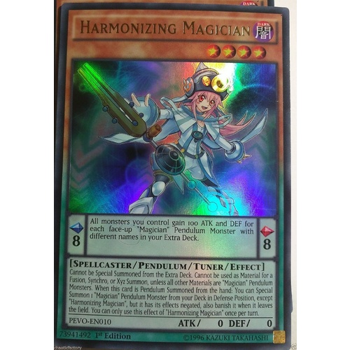 Yugioh PEVO-EN010 Harmonizing Magician Ultra Rare 1st Edition MINT