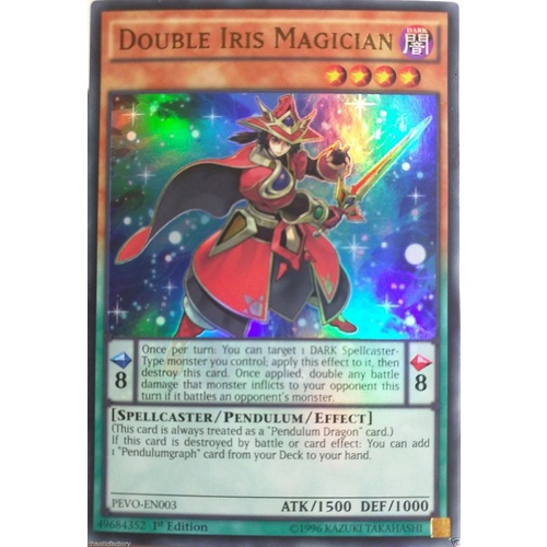 YUGIOH PEVO-EN003 Double Iris Magician Ultra Rare 1st Edition MINT
