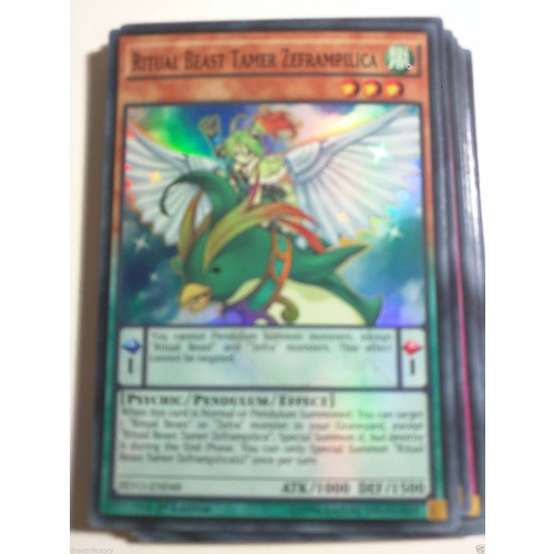 YUGIOH PEVO-EN048 Ritual Beast Tamer Zeframpilica Super Rare 1st Edition MINT